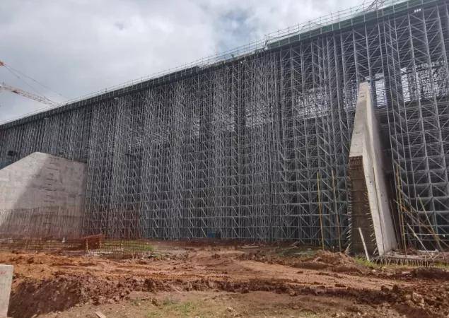 盤扣式腳手架一個(gè)工人一天能搭多少米?(圖1)